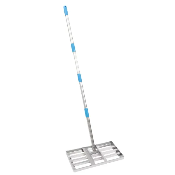 Rasenrakel Gardena Rasenharke mit 63 Zoll langem Stiel Lawn Leveling Rake Edelstahl 20 x 10 Zoll