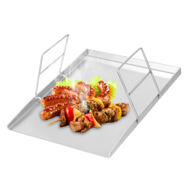 45 x 34 cm Edelstahlgrill, Grillplatte, universelles BBQ-Grilltablett für den Heimgebrauch, Grillläden und -stände 45 x 34 cm Edelstahlgrill, Grillplatte, universelles BBQ-Grilltablett für den Heimgebrauch, Grillläden und -stände