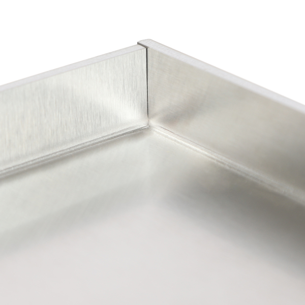 44,5 x 26 cm Edelstahlgrill, Grillplatte, universelles BBQ-Grilltablett für den Heimgebrauch, Grillläden und -stände