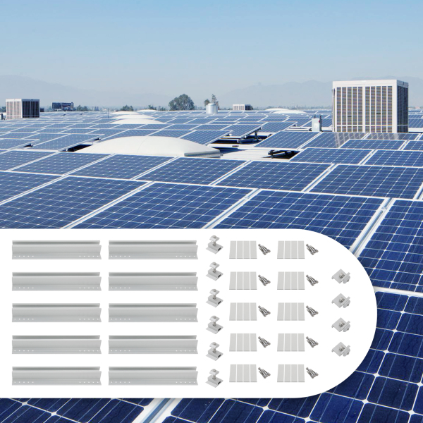CNCEST Solarpanel-Halterungssatz Solarpanel-Halterungen Solarpanel-Halterung