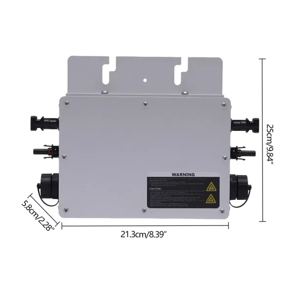 600W Solar Grid Tie Micro Inverter Wasserdicht IP65 DC54V für Solarpanel