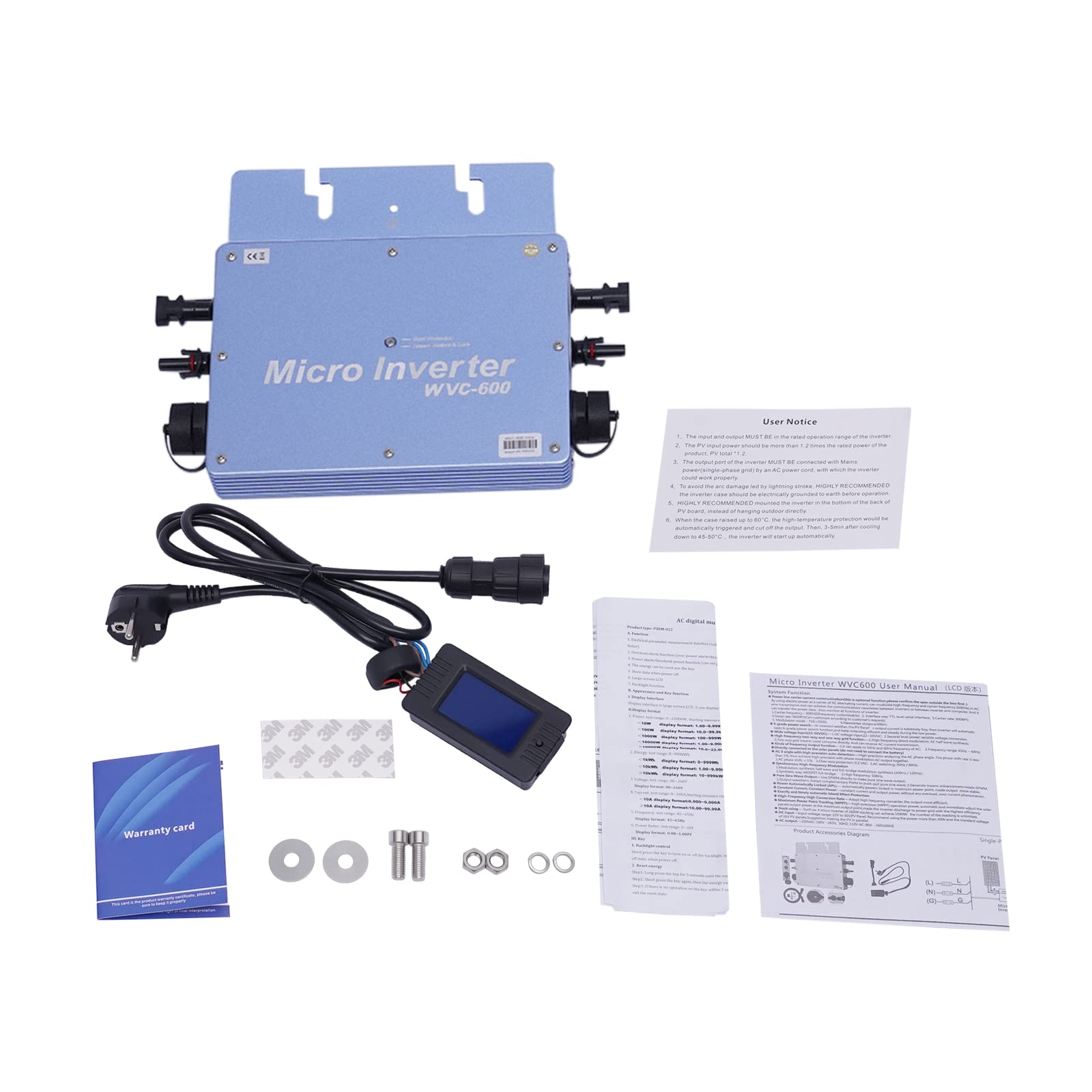 600W Solar Grid Tie Micro Inverter Wasserdicht IP65 DC54V für Solarpanel 600W Solar Grid Tie Micro Inverter Wasserdicht IP65 DC54V für Solarpanel