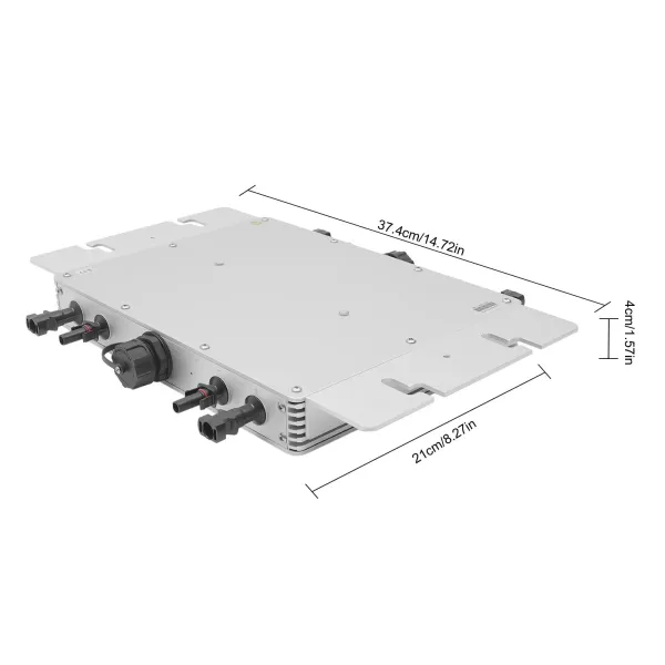 1400W WVC1400 Wasserdichter Gitter gebundener Wechselrichter Solar Microinverter Solar Grid Tie Inverter 1400W WVC1400 Wasserdichter Gitter gebundener Wechselrichter Solar Microinverter Solar Grid Tie Inverter