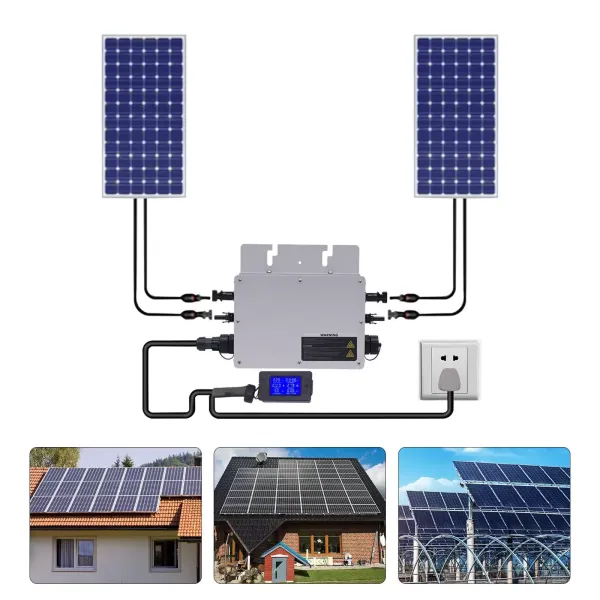 700W Solar Grid Tie Micro Wechselrichter, IP65 wasserdichte, Steuerung Mikro Solar Inverter AC 180-260V