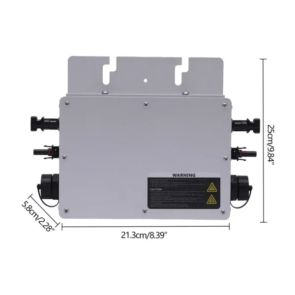 700W Solar Grid Tie Micro Wechselrichter, IP65 wasserdichte, Steuerung Mikro Solar Inverter AC 180-260V