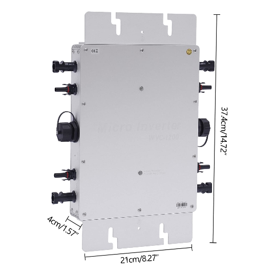 CNCEST 1200W Solar Grid Tie Micro Inverter Netzbinder Wechselrichter 220V Solar Mikrowechselrichter IP65
