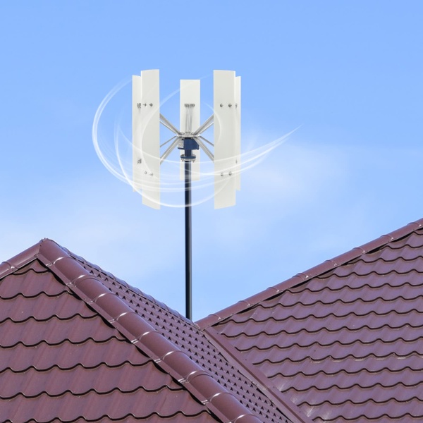 H5 Blatt-Vertikale Windturbine-12V 100W 5-Blatt-Windturbinengenerator, Windturbine mit vertikaler Achse H5 Blatt-Vertikale Windturbine-12V 100W 5-Blatt-Windturbinengenerator, Windturbine mit vertikaler Achse
