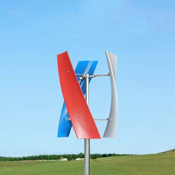 CNCEST Windgenerator Power-Turbine Vertikal 3-Klinge mit Regler 24V 400W Vertikale Windgenerator