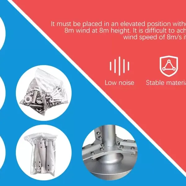 CNCEST Windgenerator Power-Turbine Vertikal 3-Klinge mit Regler 24V 400W Vertikale Windgenerator CNCEST Windgenerator Power-Turbine Vertikal 3-Klinge mit Regler 24V 400W Vertikale Windgenerator