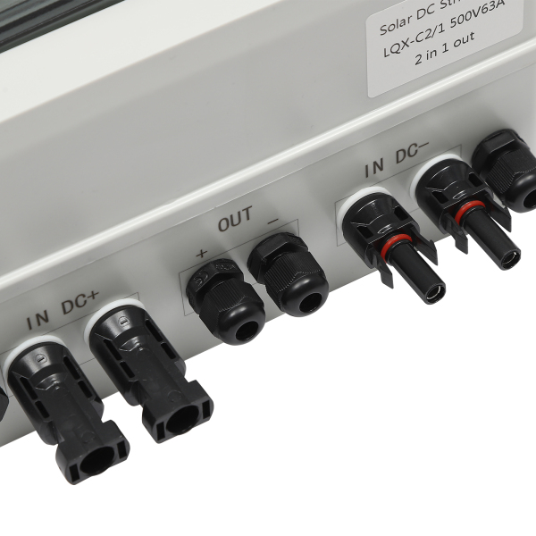 CNCEST Solar Box DC 500V 2-String 63A, DC Leistungsschalter, Schutz System Box
