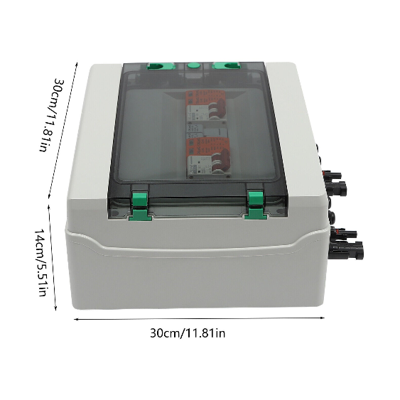 500V Solar PV Kombinator Anlage Anschlusskasten Box Solarpanel 32A/63A 2 Strings