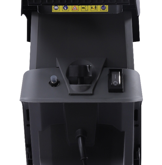 Elektrischer Holzhäcksler, 2400W Walzenhäcksler, doppelschneidiges Schneidmesser, 50 Liter Auffangsack, Laubmulcher für Rasen/Garten