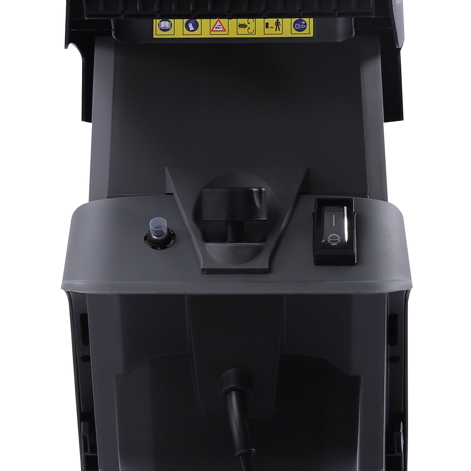 Elektrischer Holzhäcksler, 2400W Walzenhäcksler, doppelschneidiges Schneidmesser, 50 Liter Auffangsack, Laubmulcher für Rasen/Garten