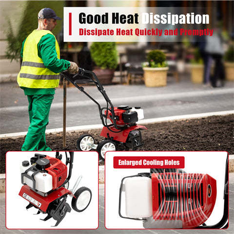 52CC 2 Takt Motor 1,9KW Arbeitsbreite 35cm Profi Benzin Gartenfräse 52CC 2 Takt Motor 1,9KW Arbeitsbreite 35cm Profi Benzin Gartenfräse