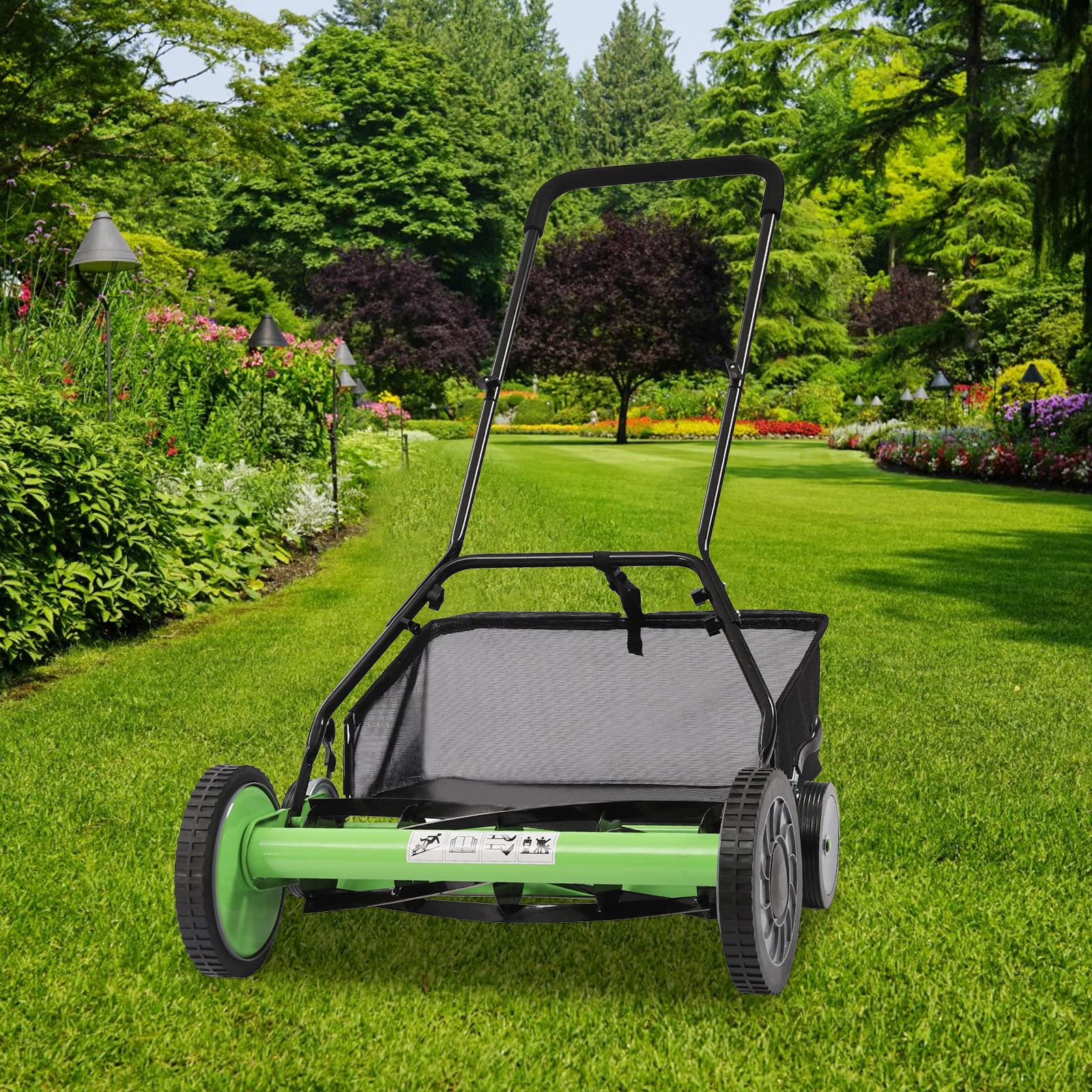 Manueller Rasenmäher Cylinder Lawnmower Spindelmäher Handrasenmäher Verstellbarer Hand Push Rasen