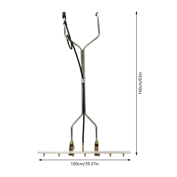 100cm Hochdruckreiniger Wasserbesen mit 7 Düsen Power Washer Wasserbesen Besen Zubehör