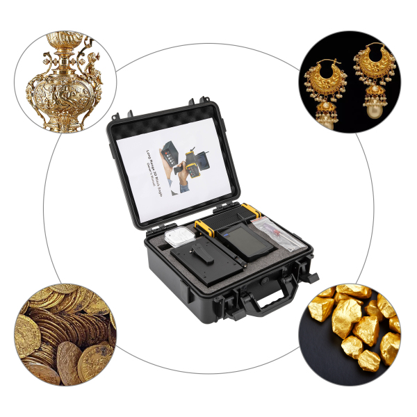 Unterirdischer Metalldetektor mit hochauflösendem Bildschirm für Gold, Silber und Kupfer, AC 100–240 V (EU-Stecker)
