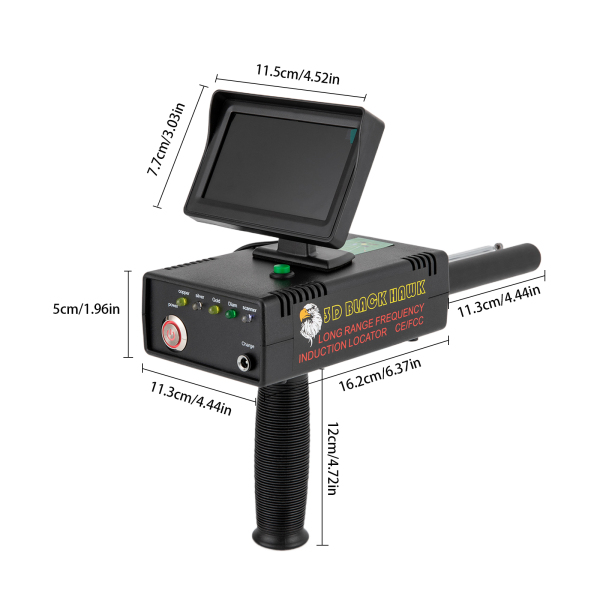 Metalldetektor Metallfinder, Langstrecken-30 m unterirdischer Golddetektor, 3D-LED-Anzeige Metalldetektor Metallfinder, Langstrecken-30 m unterirdischer Golddetektor, 3D-LED-Anzeige
