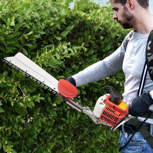 2-Takt-Heckenschere mit 22,5 ccm, Garten- und Strauchschneidewerkzeug, Heckenschere mit einer Schneide