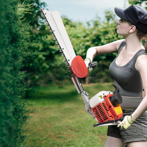 2-Takt-Heckenschere mit 22,5 ccm, Garten- und Strauchschneidewerkzeug, Heckenschere mit einer Schneide