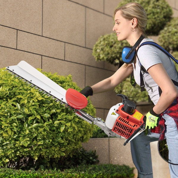 2-Takt-Heckenschere mit 22,5 ccm, Garten- und Strauchschneidewerkzeug, Heckenschere mit einer Schneide