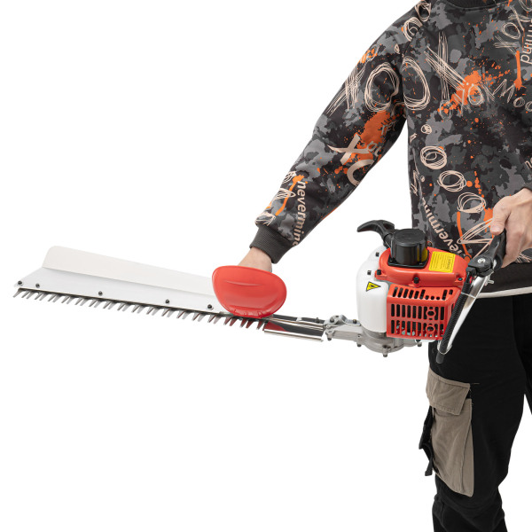 2-Takt-Heckenschere mit 22,5 ccm, Garten- und Strauchschneidewerkzeug, Heckenschere mit einer Schneide