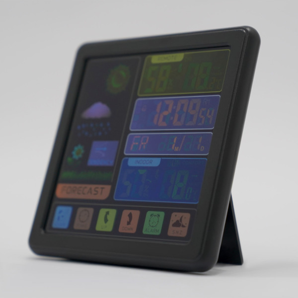 Wetterstation Thermometer Kabelloser Temperatur- und Feuchtigkeitsmonitor mit batteriebetriebenem Sensor