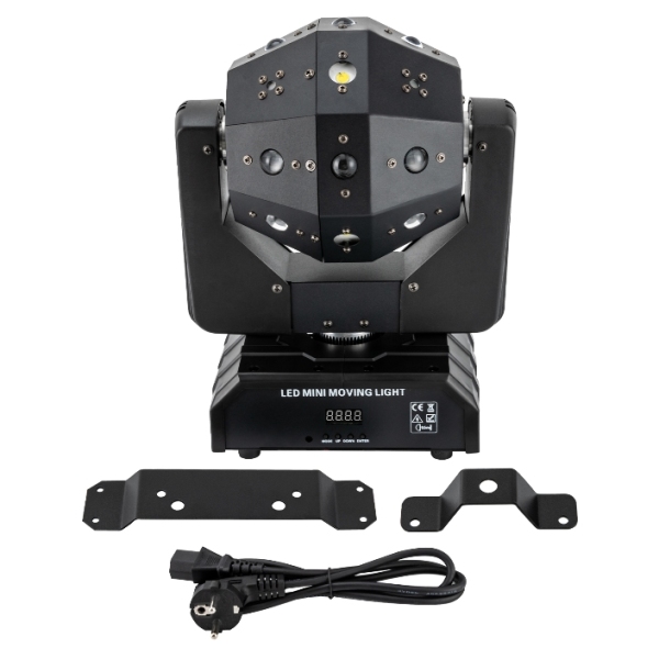 120 W,16LED-Rotationsblitz,3in 1, RGBW DMX