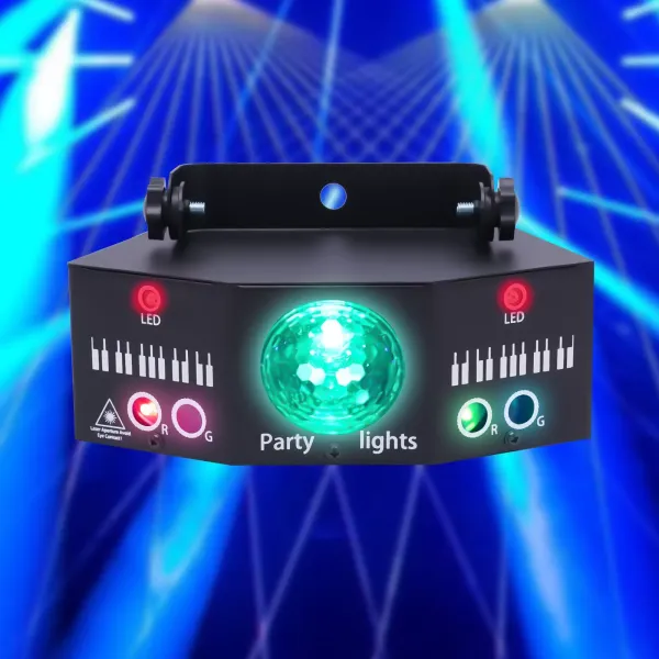 7-Augen LED RGB Licht DJ Projektor Disco Bühnenbeleuchtung Lichteffekt DMX Effekt Spotlight Party Bar Geburtstag