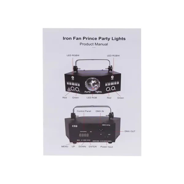 7-Augen LED RGB Licht DJ Projektor Disco Bühnenbeleuchtung Lichteffekt DMX Effekt Spotlight Party Bar Geburtstag