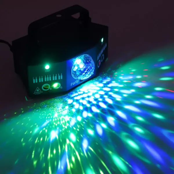 7-Augen LED RGB Licht DJ Projektor Disco Bühnenbeleuchtung Lichteffekt DMX Effekt Spotlight Party Bar Geburtstag