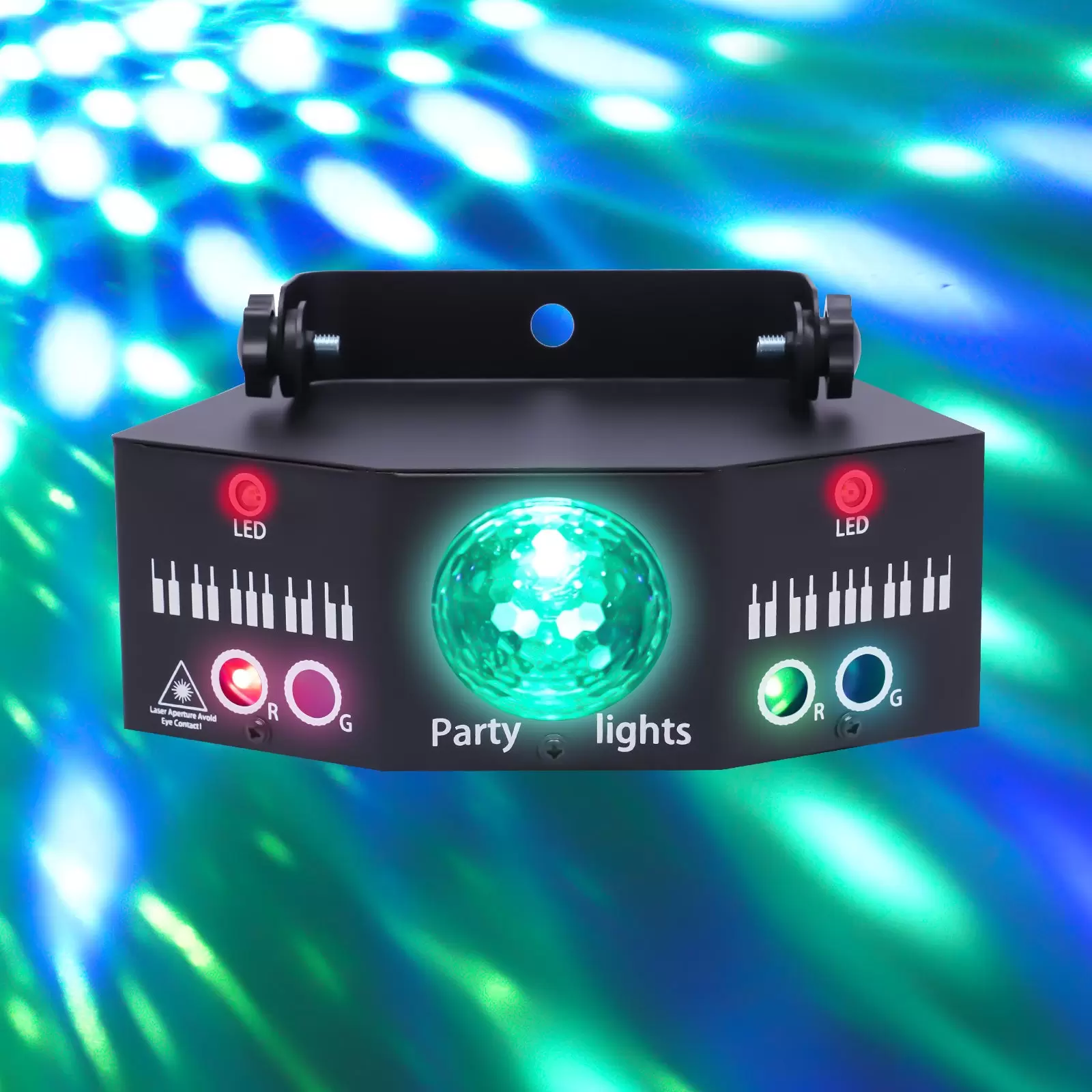 7-Augen LED RGB Licht DJ Projektor Disco Bühnenbeleuchtung Lichteffekt DMX Effekt Spotlight Party Bar Geburtstag