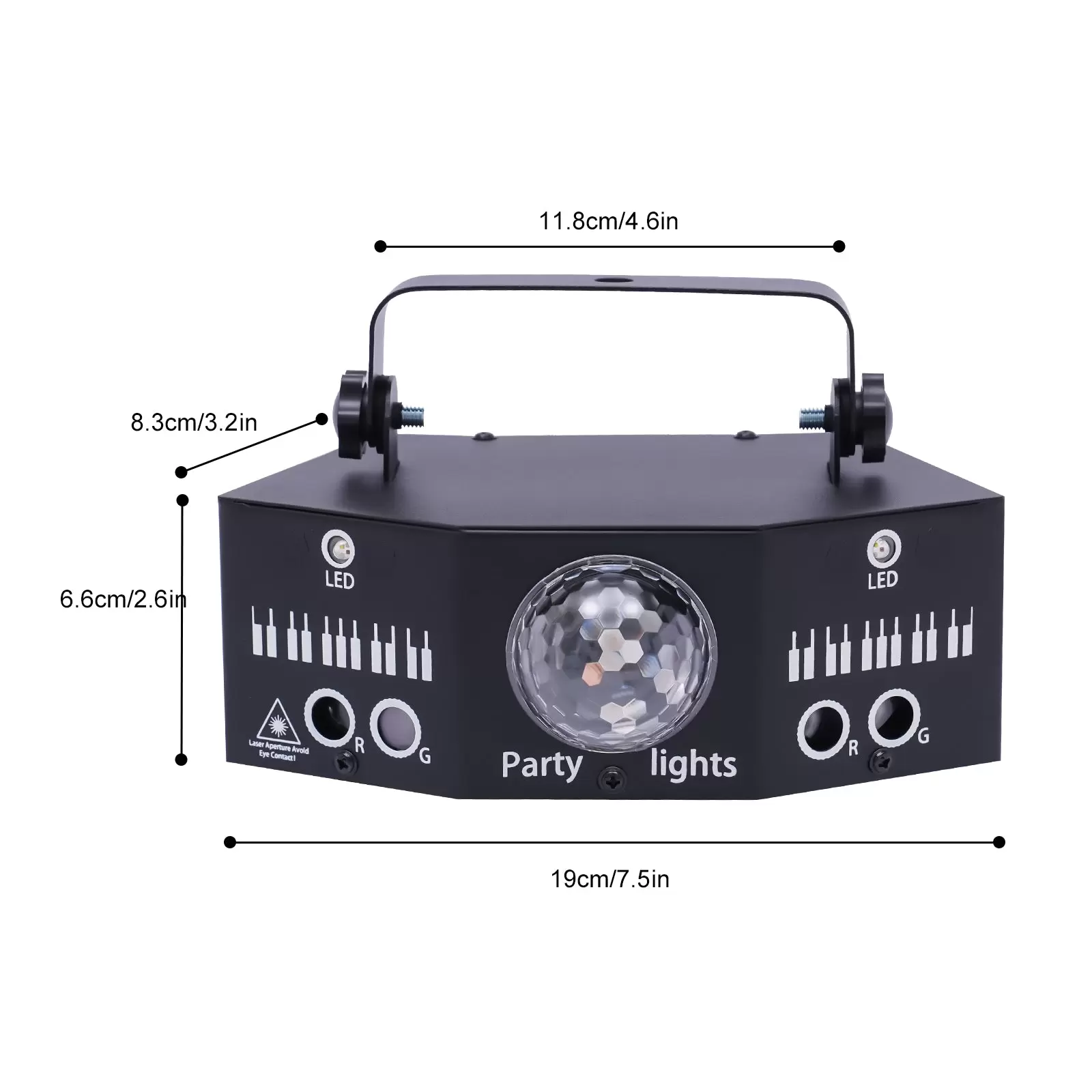 7-Augen LED RGB Licht DJ Projektor Disco Bühnenbeleuchtung Lichteffekt DMX Effekt Spotlight Party Bar Geburtstag