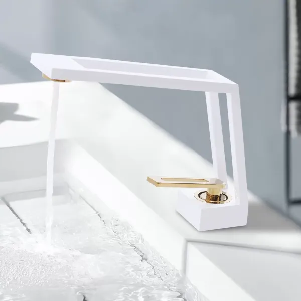 Badezimmer Wasserhahn Waschtisch Mischer  Moderne Wasserfall Hahn Einhebel Mischer mit Keramikventil