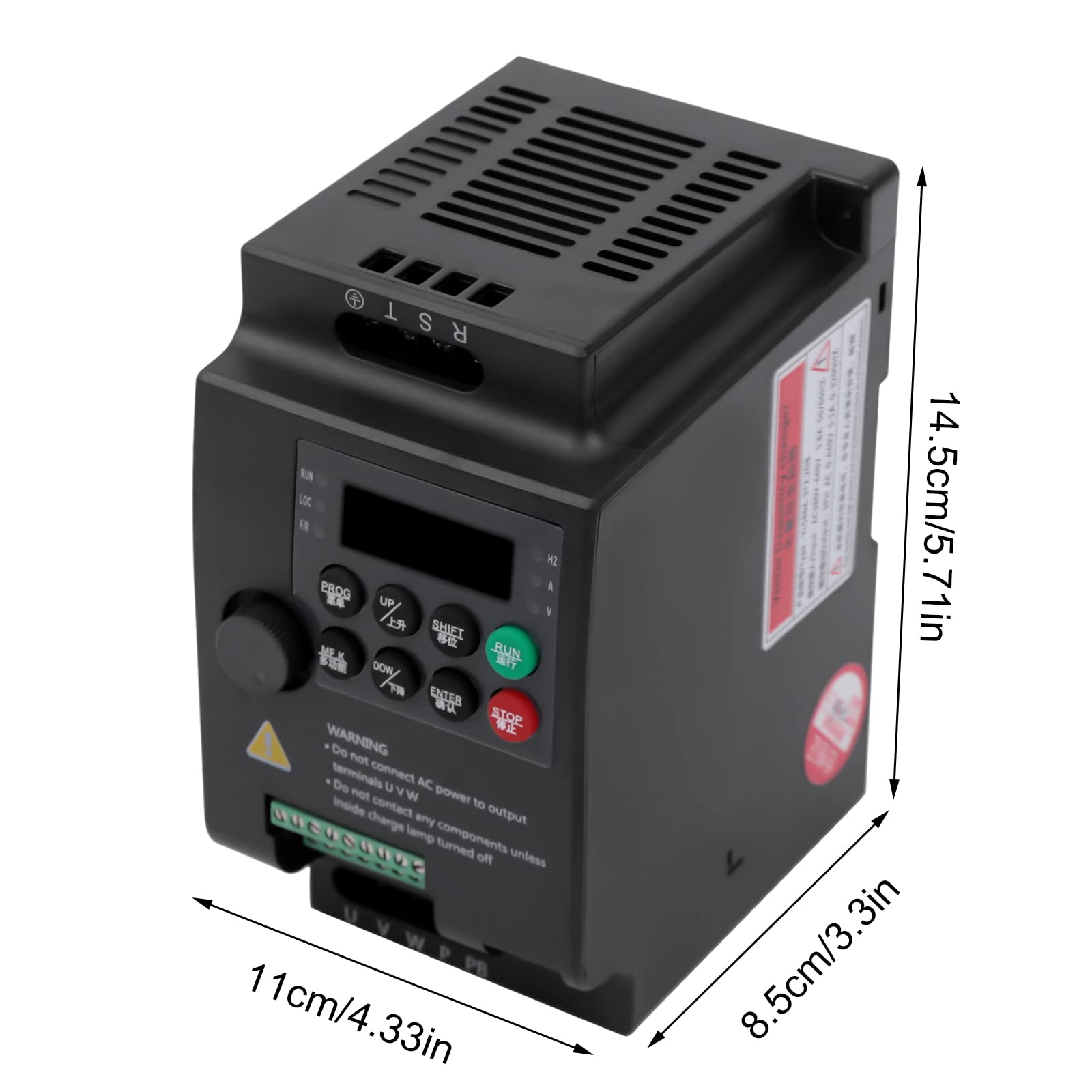 VFD Wechselrichter Frequenzumrichter 2,2KW - Wechselstrom Wechselrichter 380V Frequenzwandler Inverter Antrieb Power Inverter Frequency Converter