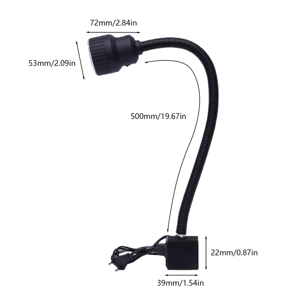 LED Arbeitsleuchte 10W Flexibel CNC Maschinen Magnetische Lampe Schwanenhals