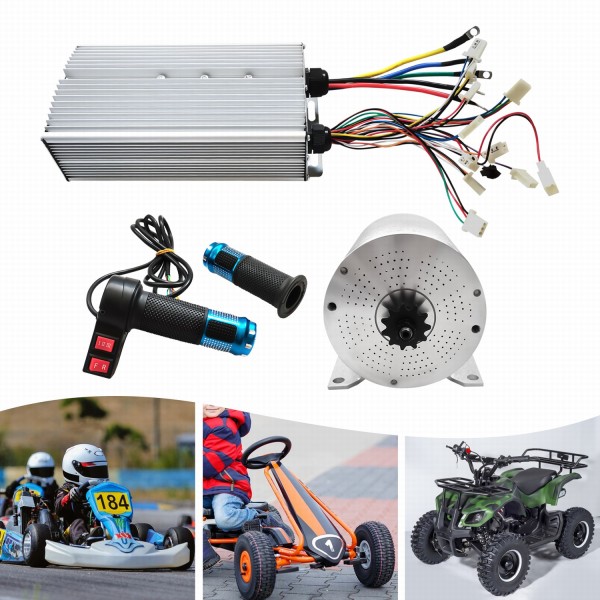 72V 3000W Brushless Motor Kit inkl. 80A Controller Drosselklappengriff